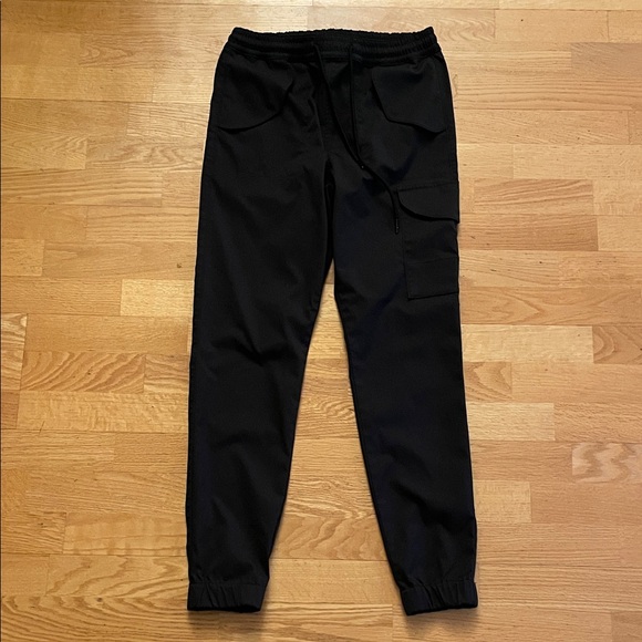 7 For All Mankind Men's Black Cargo Pants S